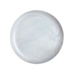 Assiette plate grise 25cm diwali marble - luminarc - verre opale extra r�sistant