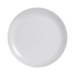 Assiette plate grise 27cm diwali - luminarc - verre opale extra résistant Assiette plate grise 27cm diwali - luminarc - verre opale extra résistant
