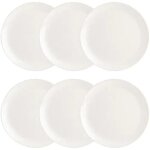 Assiette plate - luminarc - diwali - 6 pices - verre tremp - 27 cm - ecologique