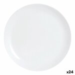 Assiette plate luminarc diwali blanc verre (25 cm) (24 unités) Assiette plate luminarc diwali blanc verre (25 cm) (24 unités)