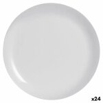 Assiette plate luminarc diwali gris verre verre trempé (㘠27 cm) (24 unités) Assiette plate luminarc diwali gris verre verre trempé (㘠27 cm) (24 unités)