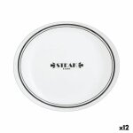 Assiette plate luminarc friends time bistro viande blanc - noir verre Ø 30 cm (12 unités) Assiette plate luminarc friends time bistro viande blanc - noir verre Ø 30 cm (12 unités)