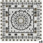 Assiette plate - la mediterrnea - barroc - porcelaine - multicolore - 24 x 24 x 2 cm (6 units)