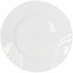 Assiette plate - la mediterrnea - modle everett - lot de 36 - multicolore - 25, 2 cm