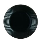 Assiette plate noire 27cm harena - luminarc - verre opale extra résistant Assiette plate noire 27cm harena - luminarc - verre opale extra résistant
