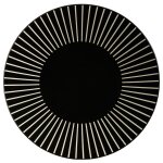 Assiette plate sun - diam. 27 cm - noir