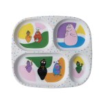 Assiette plateau a compartiments barbapapa