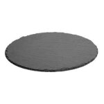 Assiette de prsentation  ardoise  32cm gris