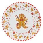 Assiette presentation pain d'epices 33cm blanc