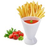 Assiettes de rangement pour sauces, vaisselle, paresseux cratif, bol en plastique a 2 grilles, frites, ...