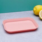 Assiette rectangulaire en paille de bl, ustensiles de cuisine cratifs, assiette a ptes sushi dessert, ...