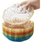 Assiettes r�utilisables en plastique pet ¿ lot pratique