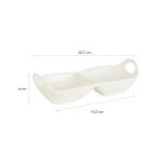 Assiette de service 2 sections petit concept