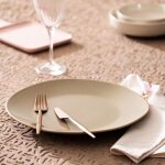 Assiette de service souci - beige - 30 cm
