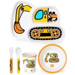 Assiettes service de table, set d'assiettes a d�ner pour enfants comprend une assiette, un bol, une tasse, ...