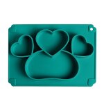 Assiette verte c - vaisselle en silicone pour bébé dinosaure, ensemble cuillère fourchette d'apprentissage ... Assiette verte c - vaisselle en silicone pour bébé dinosaure, ensemble cuillère fourchette d'apprentissage ...