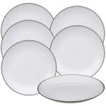 Assiettes - wellhome - 6 - plaque - polypropyl�ne - incassables - 25 cm