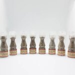 Assortiment de 7 moulins de poivres blancs -