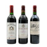 Assortiment grands mdocs 1989 - 1995 - 2001 - 3x75cl