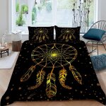 Attrapeur de r��ves housse de couette x imprim�� d plumes boh��mes parure de lit personnes ado fille ...