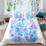 Attrapeur de r��ves housse de couette x imprim�� d plumes boh��mes parure de lit personnes ado fille ...