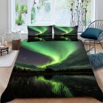 Aurore housse de couette x imprim�� d nature montagnes parure de lit personnes ado fille enfants microfibre ...