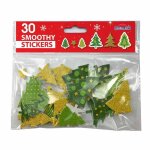 Autocollants mousse eva - sapins de no�l