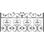 Autocollant mural t�te de lit fer forg�