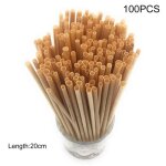 Autocollants en paille de bl de 20cm, 100 pices / paquet, accessoires de cuisine pour maison, bar, ...