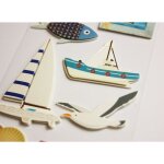 Autocollants en relief � dorures - sceny - bord de mer - mixte - a partir de 5 ans - enfant