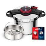 Autocuiseur seb � la francaise 9l noir et rouge