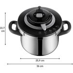 Autocuiseur - tefal - clipso chef - 4, 5l et 6l - acier inoxydable - 4 programmes de cuisson Autocuiseur - tefal - clipso chef - 4, 5l et 6l - acier inoxydable - 4 programmes de cuisson