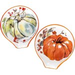 Automne cuillre repose - cuillre aquarelle automne citrouille caf cuillre a caf reste cuillre a ...