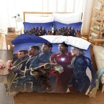 Avengers impression en d parure de couette avec fermeture eclair housse de couette respirantepour tout ...