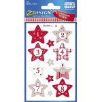 Avery zweckform zdesign stickers calendrier de l'avent 1 - 24