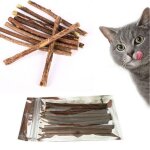 B�ton de dentifrice pour chats, herbe aux chats, b�tonnets molaire, nettoyage des dents, bois pur, polygonum, ...