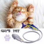 B�ton de jouet pour chat, pratique, en peluche, r�sistant aux morsures, jouet pour animaux de compagnie, ...