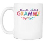 B�ni d'�tre appel� grammy grand - m�re nana grand - m�re cadeau de f�te des m�res tasse a caf� en c�ramique ...