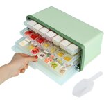 Bacs a glaçons avec couvercle a seau a glace pelle a glace moule a glaçons démoulage facile, sans bpa ... Bacs a glaçons avec couvercle a seau a glace pelle a glace moule a glaçons démoulage facile, sans bpa ...