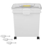 Bac � ingr�dients 8, 8 gallons - duoku - comprend une pelle et un couvercle coulissant - bac de stockage ...