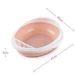 Bac a liti�re ouvert pour chat, semi - ferm�, anti eclaboussures, design amovible, facile a nettoyer, ...