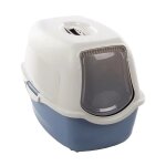 Bac a liti�re pour chat - lexie - 39 x 56 x 39, 5 cm - bleu - filtre a charbon rempla�able