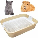 Bac a liti�re pour chaton avec tamis - pour petits animaux - liti�re pour lapins et rongeurs. [p41]