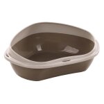 Bac a liti�re de coin 58. 5 x 48 x 20. 5 cm sadio taupe