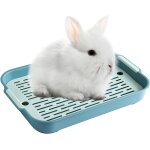 Bac a liti�re pour lapin petit animal toilette plateau toilette lapin, entra�neur de pot utilisation ...