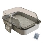 Bac a litière semi - fermé pour chat toilettes pour chat amovibles a parois hautes bac a litière multifonction ... Bac a litière semi - fermé pour chat toilettes pour chat amovibles a parois hautes bac a litière multifonction ...