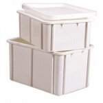 Bac renforc� 600 x 400 - blanc - 55 l