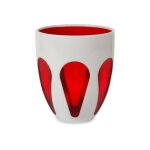 Baci milano bicchiere bianco e rosso - acqua accessori cucina idee regalo