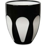 Baci milano bicchiere nero e bianco - acqua accessori cucina idee regalo