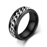 Bagues rotatives en acier au titane pour hommes et femmes, bague soulignée pour l'anxiété, bijoux de ... Bagues rotatives en acier au titane pour hommes et femmes, bague soulignée pour l'anxiété, bijoux de ...